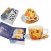 Carmani Porcelánový Šálek a podšálek na espresso V. Van Gogh, Slunečnice v dárkovém balení 100 ml