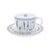 Porcelánový šálek s podšálekm LAVENDER FIELD v dárkové krabičce