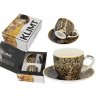 Porcelánový šálek s podšálkem na espresso Gustav Klimt, Strom života v dárkové krabičce