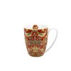 Porcelánový hrnek William Morris STRAWBERRY THIEF RED v dárkové krabičce..