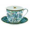 Easy Life - Porcelánový hrnek s podšálkem Jungle - 400 ml