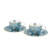 Porcelánové šálky s podšálky na espresso V. van Gogh Almond Blossom v dárkové krabičce ,