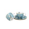 Porcelánové šálky s podšálky na espresso V. van Gogh Almond Blossom v dárkové krabičce ..