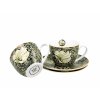 Porcelánové šálky s podšálky William Morris PIMPERNEL v dárkové krabičce..