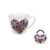 Porcelánový hrnek LEVANDULOVÉ SRDCE v přebalu