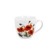 DG - Porcelánový snídaňový hrnek CLASSIC POPPIES, VLČÍ MÁK v přebalu - 460 ml