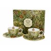 Porcelánové šálky s podšálky na espresso William Morris GOLDEN LILLY