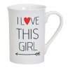 GW - Porcelánový hrníček I love you This Girl - 275 ml