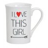 GW - Porcelánový hrníček I love you This Girl - 275 ml