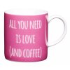 Porcelánový hrníček na espresso All You Need s textem. Objem je 80 ml.