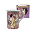 Porcelánový hrnek A. Mucha APRIL - DUBEN v dárkové krabičce - 250 ml