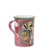 Porcelánový hrnek A. Mucha JUNE - ČERVEN v dárkové krabičce - 250 ml