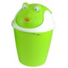 Dětský odpadkový koš ŽÁBA, zeleno-bílá hlavička - 8 l