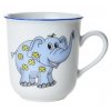 Dětský porcelánový hrneček, modrý slon - 170 ml