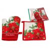 Carmani - Kuchyňská rukavice a chňapka, vánoční hvězda  - 20*20 cm, 25*14 cm