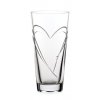 Swarovski - Váza Hearts conical s bílými krystaly Swarovski Elements v dárkovém balení - 20 cm