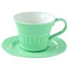 Easy Life - Porcelánový šálek a podšálek Abitare mentolový - 400 ml