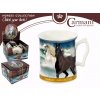 Carmani - Porcelánový hrnek, plavení koní v dárkové krabičce - 480 ml