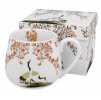 DG - Porcelánový hrnek Barylka SAKURA A JEŘÁBY v dárkové krabičce - 430 ml