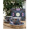 DG - Porcelánové šálky s podšálkem MODRÉ od W. Kilburna v dárkové krabičce - 2*280 ml