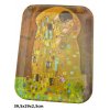 Melaminový tác G. Klimt, Polibek - 39,5*29*2,5 cm