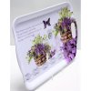 Plastový tác Levandule s motýlem - 36*25,5*2,5 cm