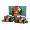 DG - Porcelánové šálky s podšálky Frida Kahlo v dárkové krabičce - 2*250 ml