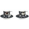 Easy Life - Porcelánové šálky a podšálky na espresso Barista v dárkové krabičce 2 ks - 75 ml