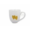 DG - Porcelánový hrnek jumbo XXL Gold HEARTS, 2 zlatá srdce v dárkové krabičce - 1 litr