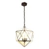 Závěsná lampa Tiffany STELLA NOVA Clayre & Eef 5LL-9346 - 40*40*145 cm E14/max 3*25W