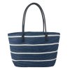 Nákupní nebo plážová taška BLUE STRIPES Clayre & Eef JZBG0249 - 46*30 cm