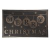 Plastová rohožka MERRY CHRISTMAS BLACK Clayre & Eef MC178 - 75*45*1 cm