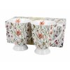 DG - Porcelánové hrnky na stopce FLOWER MEADOW v dárkové krabičce 2 ks - 300 ml