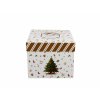 DG - Vánoční porcelanové šálky s podšálkem CHRISTMAS TREE 2 v dárkovém balení 2 ks - 280 ml