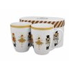 DG - Vánoční porcelánové hrnky NUTCRACKERS & BALLERINA v dárkovém balení 2 ks - 380 ml