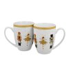 DG - Vánoční porcelánové hrnky NUTCRACKERS & BALLERINA v dárkovém balení 2 ks - 380 ml