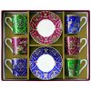 Easy Life - Porcelánové šálky a podšálky na kávu Eclectic Chic 6 ks - 100 mlEasy Life - Porcelánové šálky a podšálky na kávu Eclectic Chic 6 ks - 100 ml