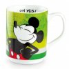 Egan - Porcelánový hrnek Disney Mickey Mouse, zelený podklad - 350 ml