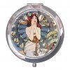 Plu - Kosmetické zrcátko Alfons Mucha, Monaco Monte Carlo - 7 cm