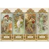 Plu - Magnetka Alphons Mucha, Four Seasons - 8x5,5 cm