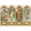 Plu - Magnetka Alphons Mucha, Four Seasons - 8x5,5 cm