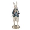 Dekorativní figurka králíka s hůlkou Clayre & Eef 6PR4055 12x10x32 cm