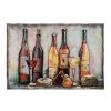 Kovový 3D obraz WINE BOTTLE Clayre & Eef 5WA0194 120x6x80 cm