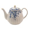 Porcelánová konvička na čaj BLUE FLOWERS Clayre & Eef BFLTE 23*14*15 cm / 1100 ml