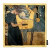 Plu - Hedvábný šátek Gustav Klimt, The Music - 90 x 90 cm