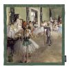Plu - Hedvábný šátek Edgar Degas, The Bal let Glass - 90 x 90 cm