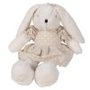 Plyšový králíček v šatičkách Clayre & Eef TW0596S 16x26x21 cm