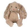 Plyšový králíček s mašlí Clayre & Eef TW0598CH 15x20x24 cm
