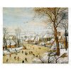 Plu - Čistící hadřík na brýle Pieter Bruegel the elder Winter Landscape - 15x18 cm