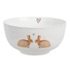 Porcelánová miska BUNNYS IN LOVE Clayre & Eef BSLCBO Ø 14x7 cm / 500 ml